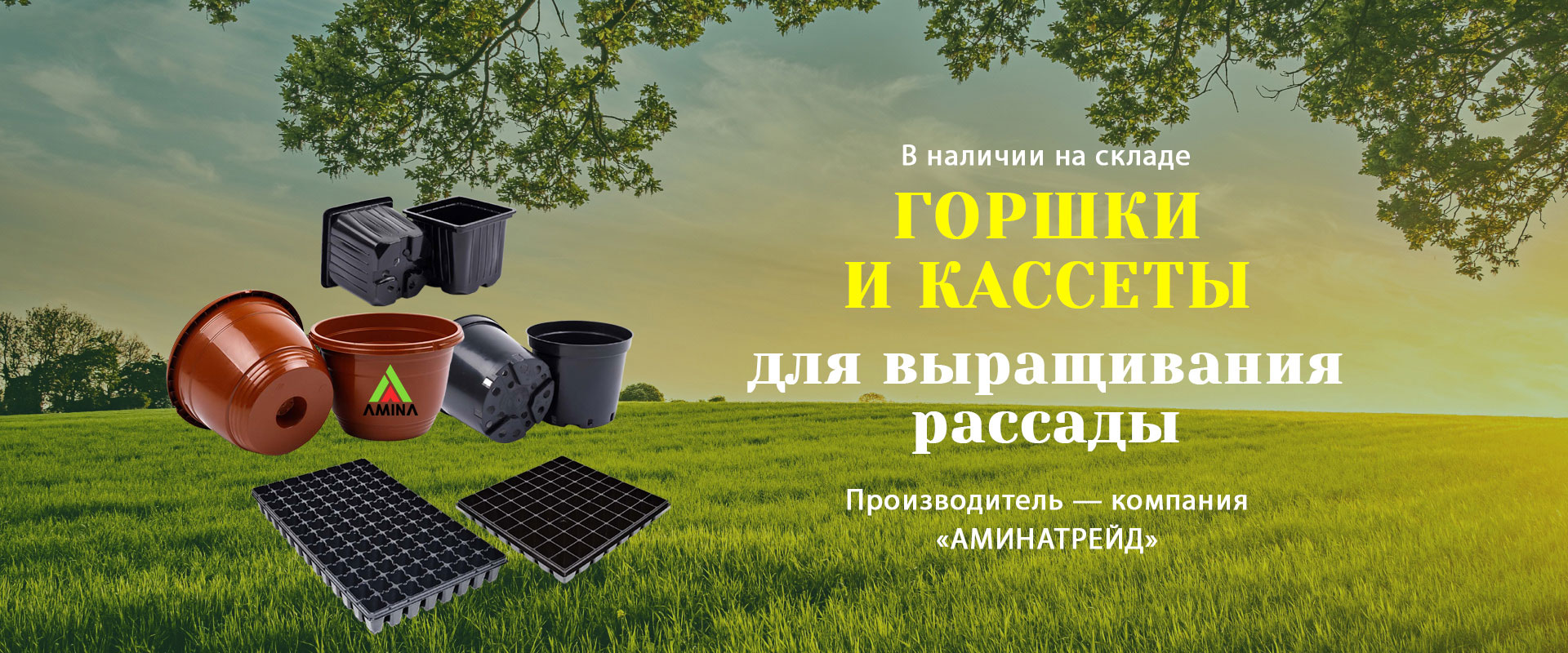 Горшки и кассеты для выращивания рассады